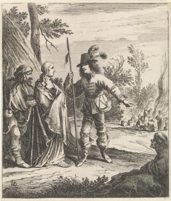 Pieter Nolpe naar Pieter Jansz. Quast, Konstance in gesprek met Don Jan (1643). 